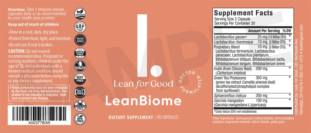 Leanbiome label